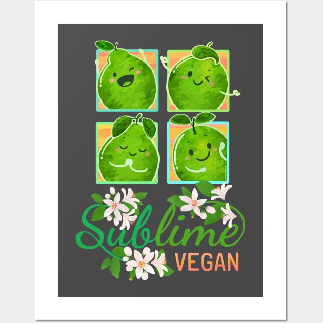 Sublime Vegan - Punny Garden Wall Art by punnygarden